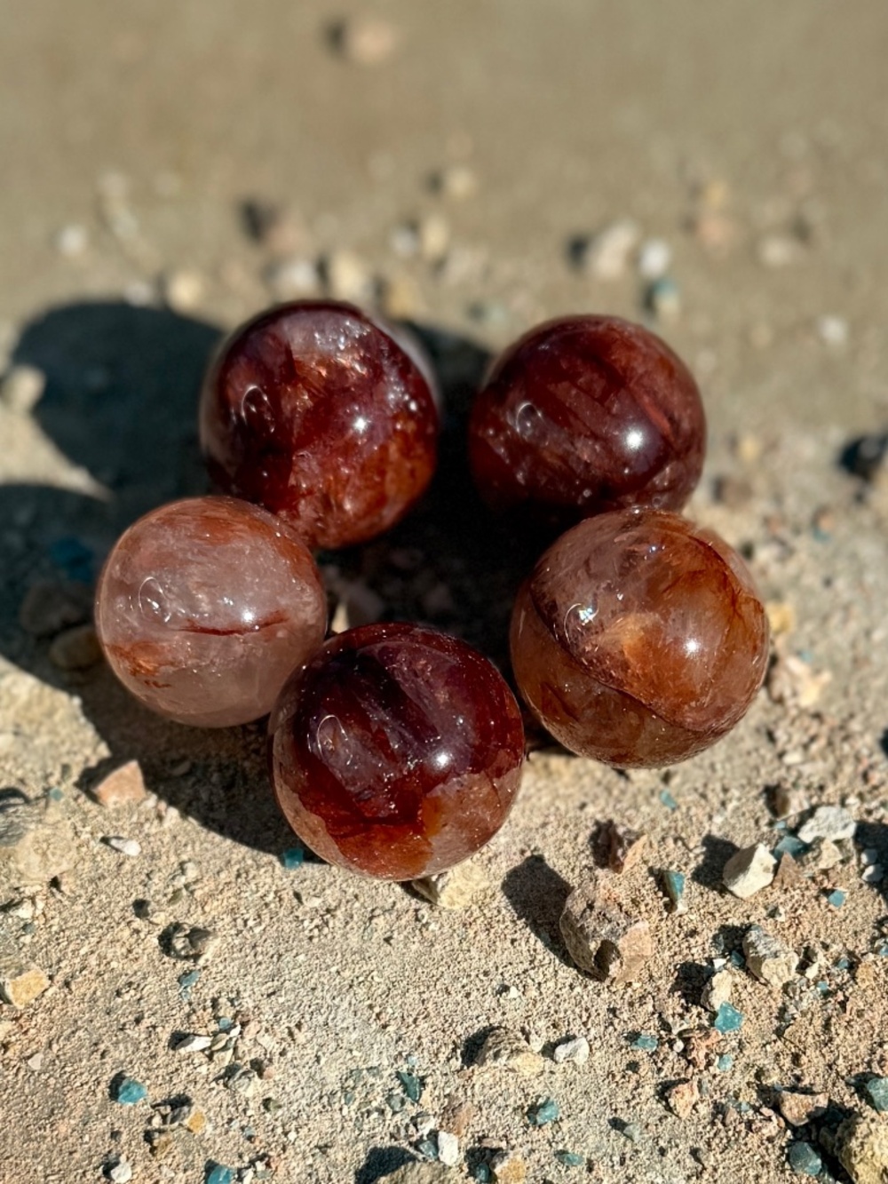 AAA Madagascar Rainbow Fire Quartz Mini Crystal Spheres